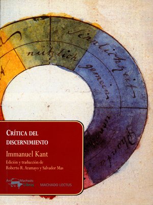 cover image of Crítica del discernimiento